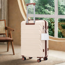 Load image into Gallery viewer, Hard Shell Luggage With Scratch Resistant Surface, 4 Wheels, Combination Lock & Side Hooks