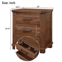 Load image into Gallery viewer, 3 Drawer Nightstand