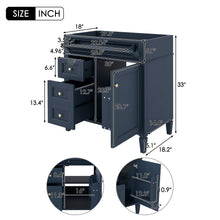 Load image into Gallery viewer, Bathroom Vanity With 2 Drawers And Tip-Out Drawer, Storage Cabinet
