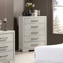 Load image into Gallery viewer, 1 Piece Chest With Square Legs And Sleek Handles - Antique White