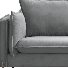 Load image into Gallery viewer, Black Legs Sofa - Gray