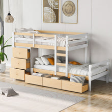 Load image into Gallery viewer, Loft Bunk Bed With Drawers And Ladder