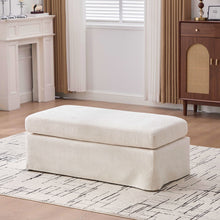Load image into Gallery viewer, Wide Modern Upholstered Ottoman Foot Stool