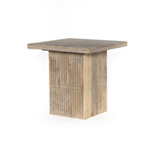 Load image into Gallery viewer, Solid Wood Square End Table - Brushed Ivory