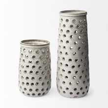Load image into Gallery viewer, Abstract Cylinder Table Vase (397557) - White