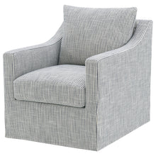 Load image into Gallery viewer, Merced - Upholstered Sloped Arm Accent Swivel Chair With 360 Degree Swivel Base - Gray