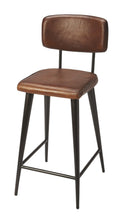 Load image into Gallery viewer, 39" Iron Bar Chair - Brown / Black