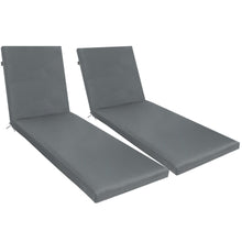 Load image into Gallery viewer, 2 Piece Outdoor Chaise Lounge Cushion Set, Replacement Cushions For Patio Furniture