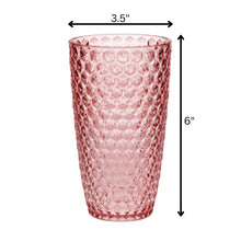 Load image into Gallery viewer, Leading Ware Diamond Cut Acrylic Drinking Glasses (Set of 4)