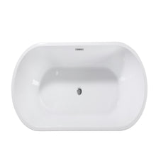 Load image into Gallery viewer, Glossy Freestanding Bathtub With Toe Tap Drain
