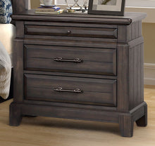 Load image into Gallery viewer, 2 Drawer Nightstand Elegant Design - Mahogany