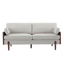 Load image into Gallery viewer, Mid Century Moderne Sofa With Wood Sides