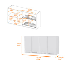 Load image into Gallery viewer, Kitchen Cabinet Durham Four Doors - White