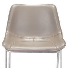 Load image into Gallery viewer, 26" Steel Low Back Counter Height Bar Chairs (Set of 2) - Gray And Silver