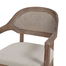 Load image into Gallery viewer, Americana - Mid-Century Modern Cane Back Dining Chair Textured Weave - Taupe Beige