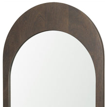 Load image into Gallery viewer, 36" Solid Arch Framed Accent Mirror - Brown