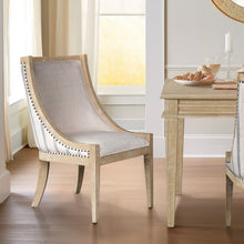 Load image into Gallery viewer, Upholstered Dining Chair With Nailhead Trim