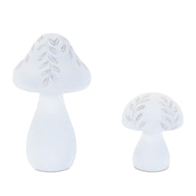 Load image into Gallery viewer, Poly Mushroom Tabletop Sculpture (Set of 2) - White