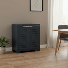 Load image into Gallery viewer, 26" Heavy Duty Plastic Two Door Utility Cabinet - Dark Gray