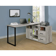 Load image into Gallery viewer, Corrado - L-Shape Office Desk With Storage - Gray