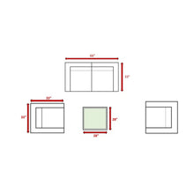 Load image into Gallery viewer, Wicker Seating Group Set With Table And Cushions