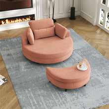 Load image into Gallery viewer, Sofa With Two Throw Pillows And A Waist Pillow With An Extra Tray For Comfortable Seating In Small Apartment Bedrooms