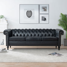 Load image into Gallery viewer, Traditional Square Arm Removable Cushion 3 Seater Sofa