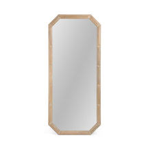 Load image into Gallery viewer, Elegant Wood Block Carved Leaner Mirror - White