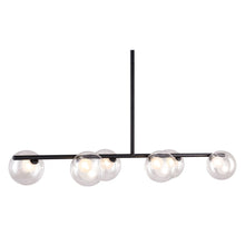 Load image into Gallery viewer, Kitchen Island Six Light Metal Ceiling Light - Black
