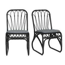 Load image into Gallery viewer, Outdoor Wicker Dining Chairs With Washable Cushion (Set of 2)