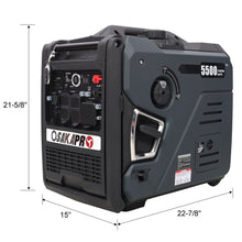 Load image into Gallery viewer, Super Quiet Inverter Generator 5.5Kw Portable Dual Fuel Electric & Remote Start Aluminium