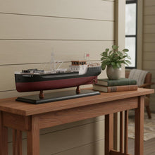Load image into Gallery viewer, Hand Painted Model Boat (624235) - Black / Dark Brown