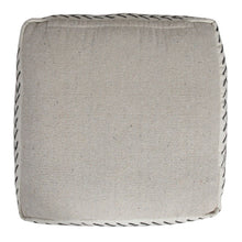 Load image into Gallery viewer, Cotton Square Ottoman - White