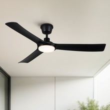Load image into Gallery viewer, All Weather Outdoor Waterproof Ceiling Fan With Light And Quiet Motor For Patio Porch - Black