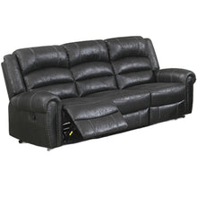 Load image into Gallery viewer, Power Reclining Sofa With Built In USB Port - Black
