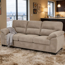 Load image into Gallery viewer, 3 Seater Sofa With Padded Armrests And Triangular Leg