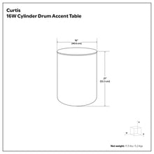 Load image into Gallery viewer, Curtis - Ombre Metal Cylinder Accent Table