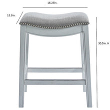 Load image into Gallery viewer, Modern Stool & Nail Head Detailing