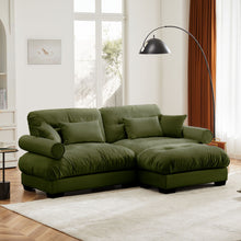 Load image into Gallery viewer, Super Comfort Oversized Modular Sectional Sofa With Movable Ottoman