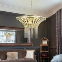 Load image into Gallery viewer, 18" Chandelier Crystal Ceiling Light - Clear