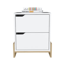 Load image into Gallery viewer, 17" x 14.6" x 19.9" Two Drawer Nightstand - White
