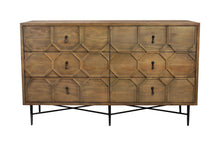Load image into Gallery viewer, 60" Solid Wood Six Drawer Double Dresser - Natural