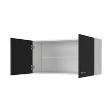 Load image into Gallery viewer, Wood Wall Mounted Accent Cabinet - Black