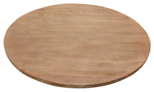 Load image into Gallery viewer, 72" Rounded Solid Wood And Iron Pedestal Base Dining Table - Natural / Brown