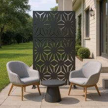 Load image into Gallery viewer, Three Panel Screen Room Divider (720209) - Black