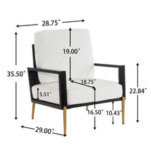 Load image into Gallery viewer, Modern Armchair With Solid Wood Frame