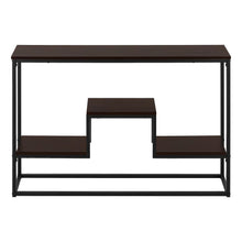 Load image into Gallery viewer, 48" Frame Console Table With Shelves - Brown And Black