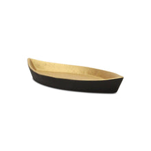 Load image into Gallery viewer, 10" Cast Iron Oval Boat Shaped Tray - Black / Gold