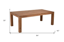 Load image into Gallery viewer, 84" Rectangular Solid Wood Dining Table - Natural