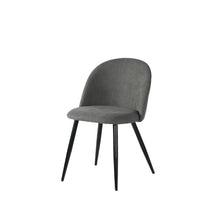 Load image into Gallery viewer, Upholstered Fabric Dining Side Chairs (Set of 2) - Gray / Black